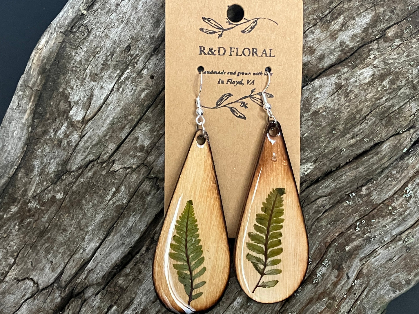Fern Teardrop Earring