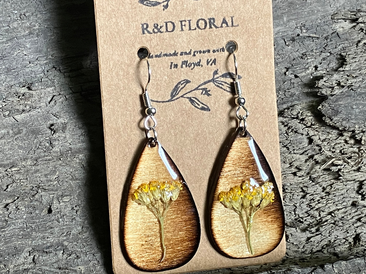 Small Wooden Earrings