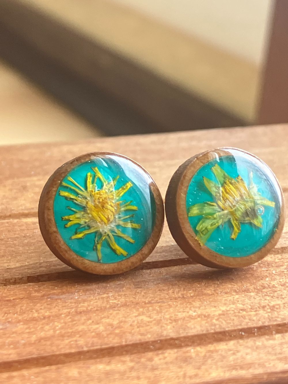 Wooden Stud Earrings