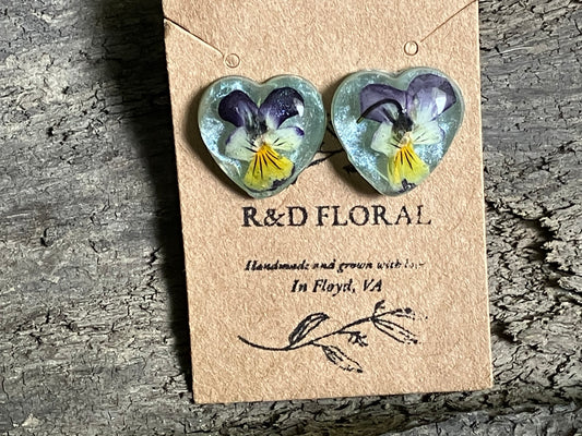 Viola stud Earrings