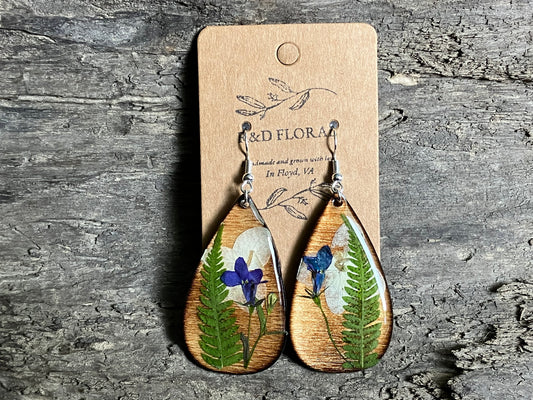 Hydrangea combo Earrings