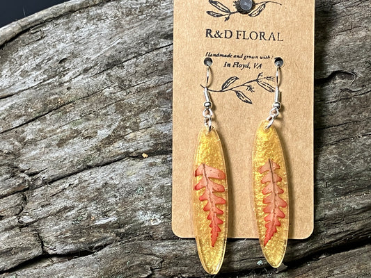 Fern Golden Earrings