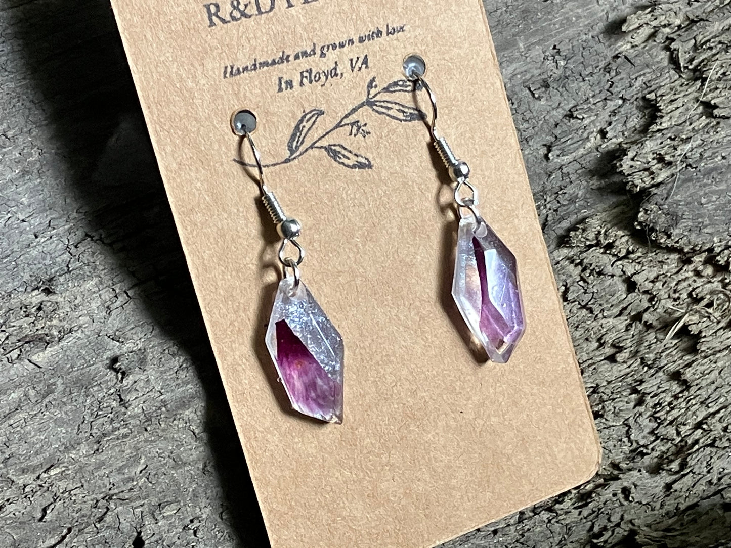 Purple Cosmo Earrings