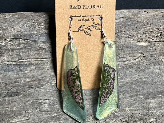 Polka dot plant Earrings
