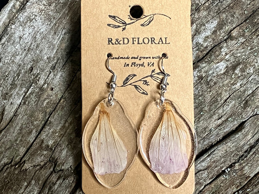 Light Pink Cosmo Resin Earring