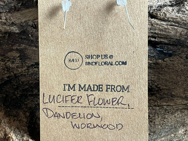 Crocosmia Wooden Earrings