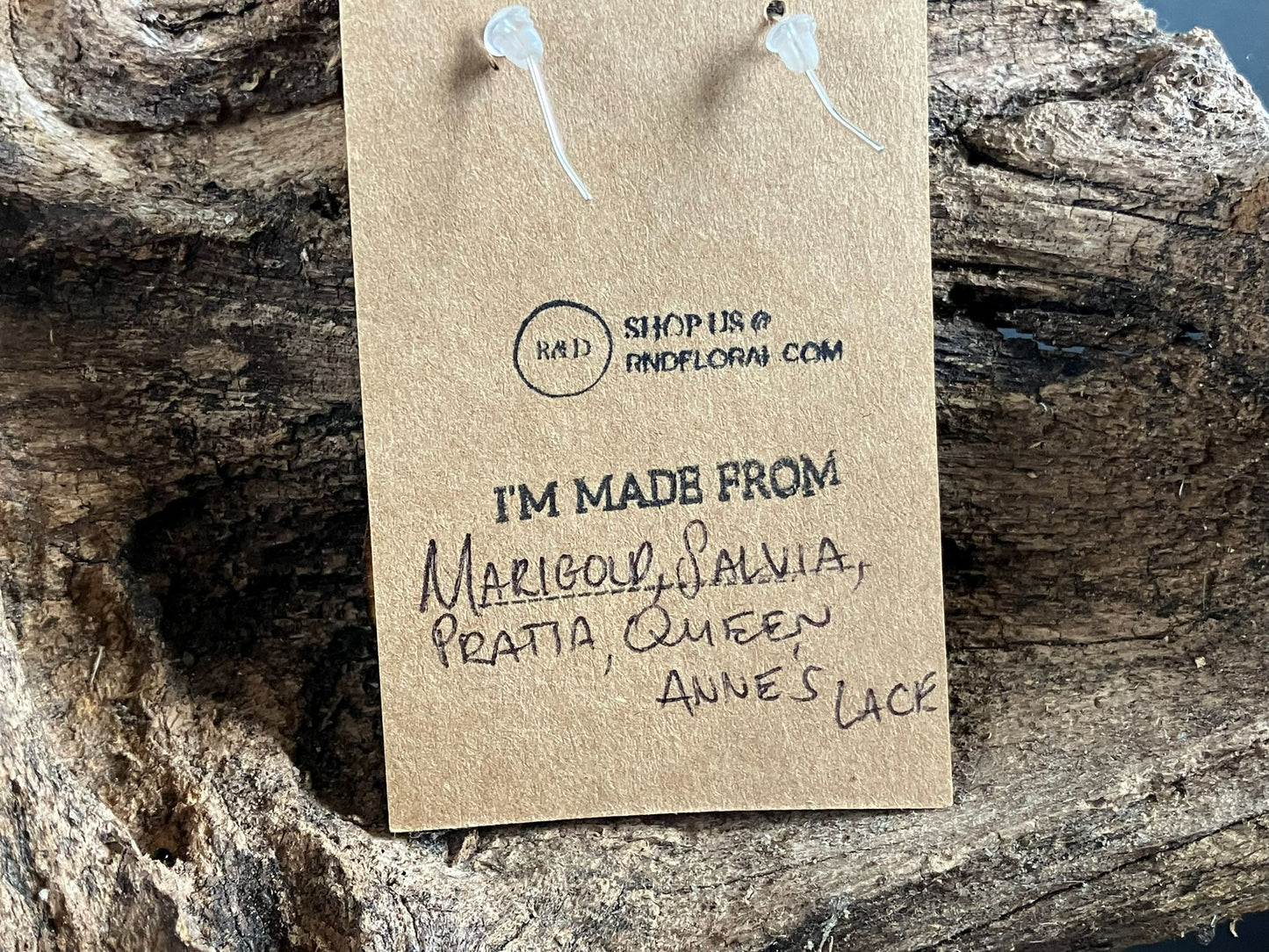 Joker Wooden Earrings