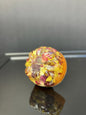 Warm tone drawer knob with real Sunflower and Salvia petals encased in durable resin.
