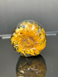 Black Calendula Drawer Knob