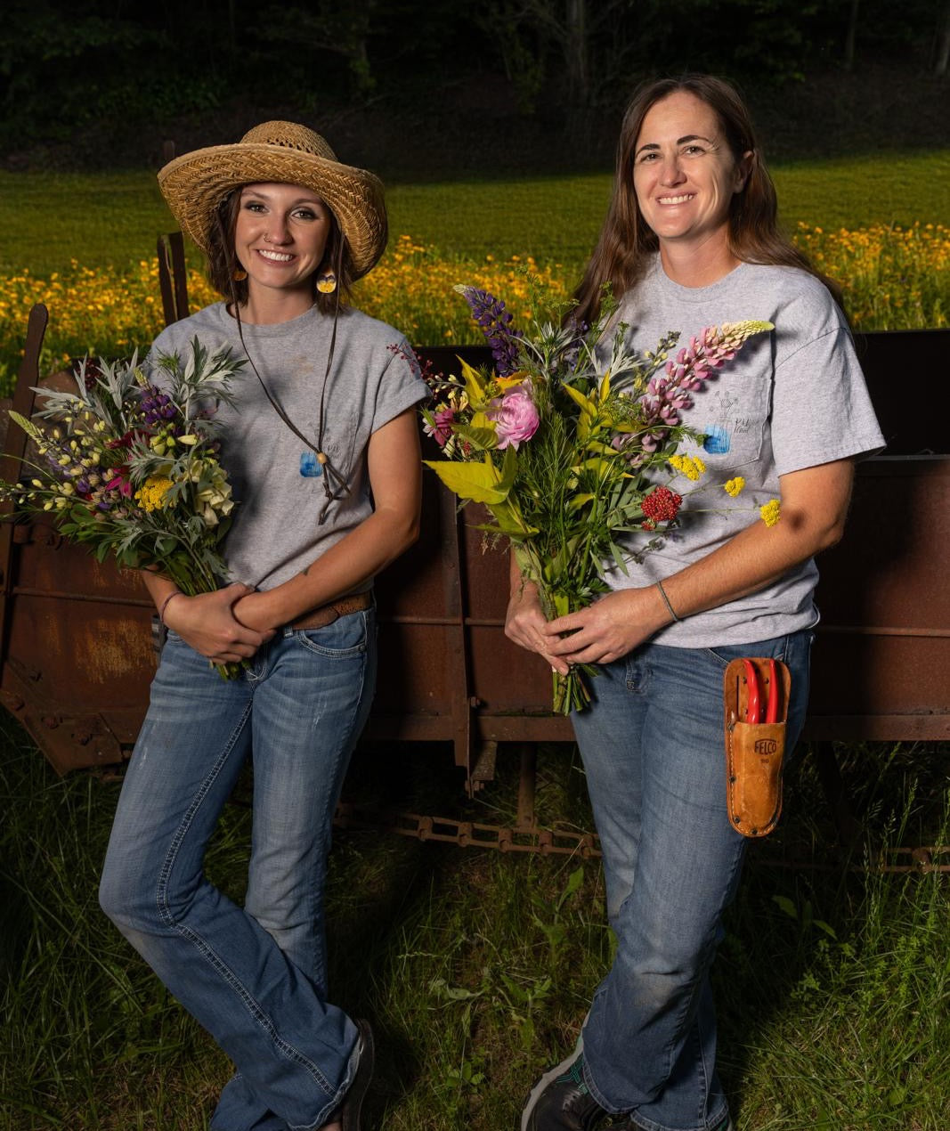 Rebecca and Dulaney at R&D Floral in Floyd, VA